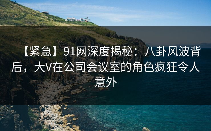 【紧急】91网深度揭秘：八卦风波背后，大V在公司会议室的角色疯狂令人意外
